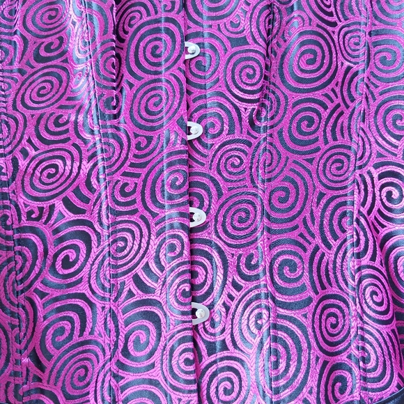 Magenta swirls corset NWOT - Picture 3 of 5